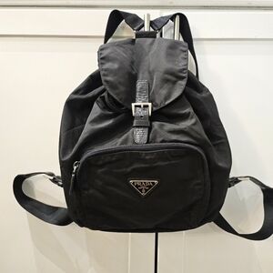 Prada | Black Nylon Tessuto Backpack
